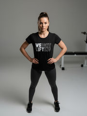Women's Weight Lifting T-Shirt (Black) - wodarmour