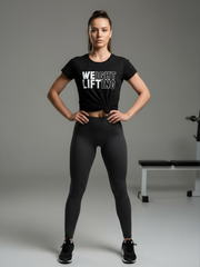 Women's Weight Lifting T-Shirt (Black) - wodarmour
