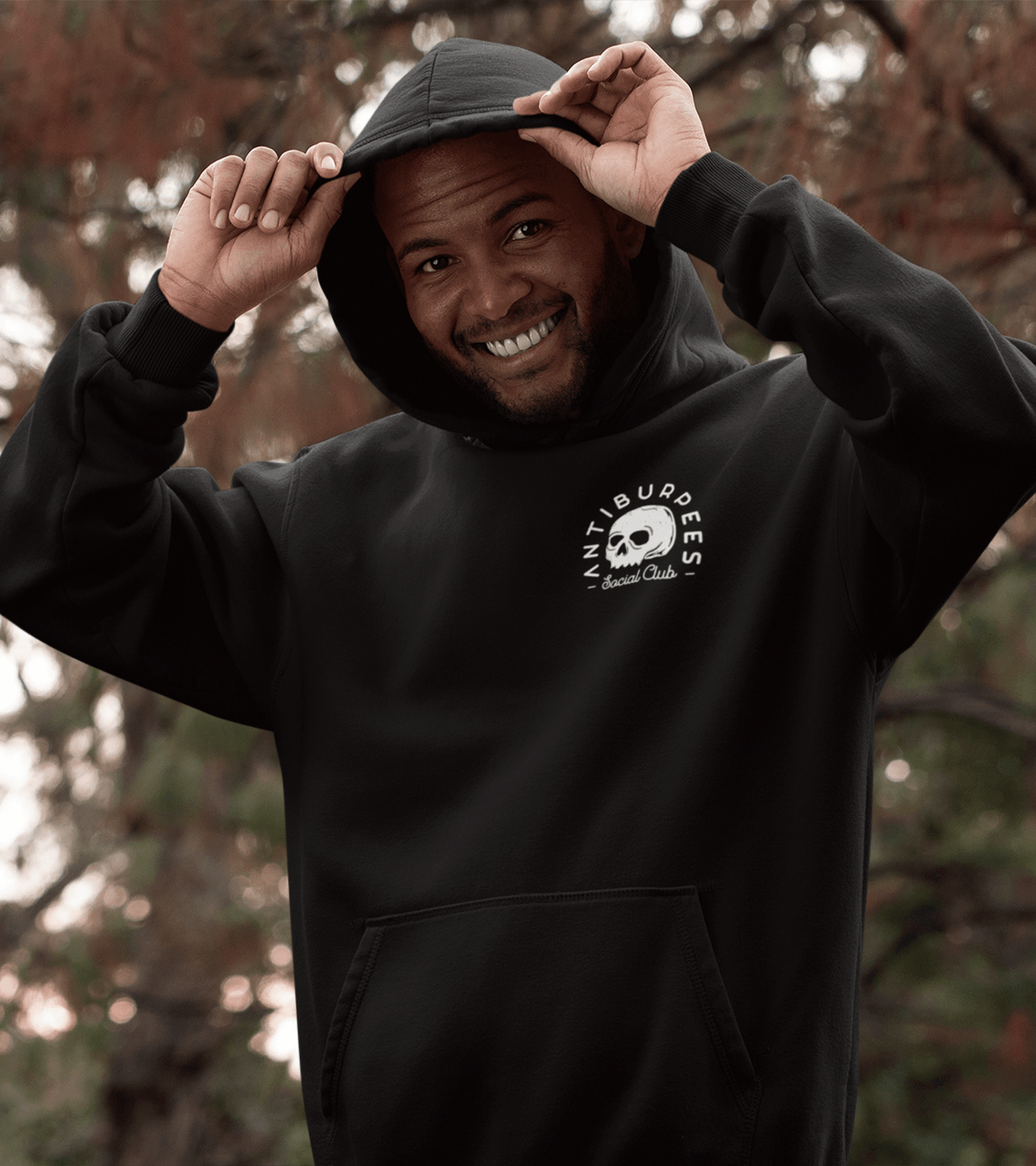 Men s Anti Burpee Hoodie Black