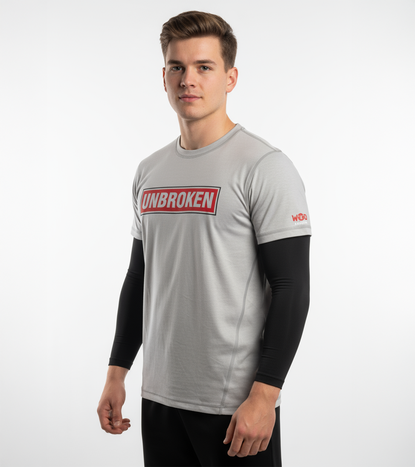 Men's Unbroken T-shirt (Rhino Grey) - wodarmour
