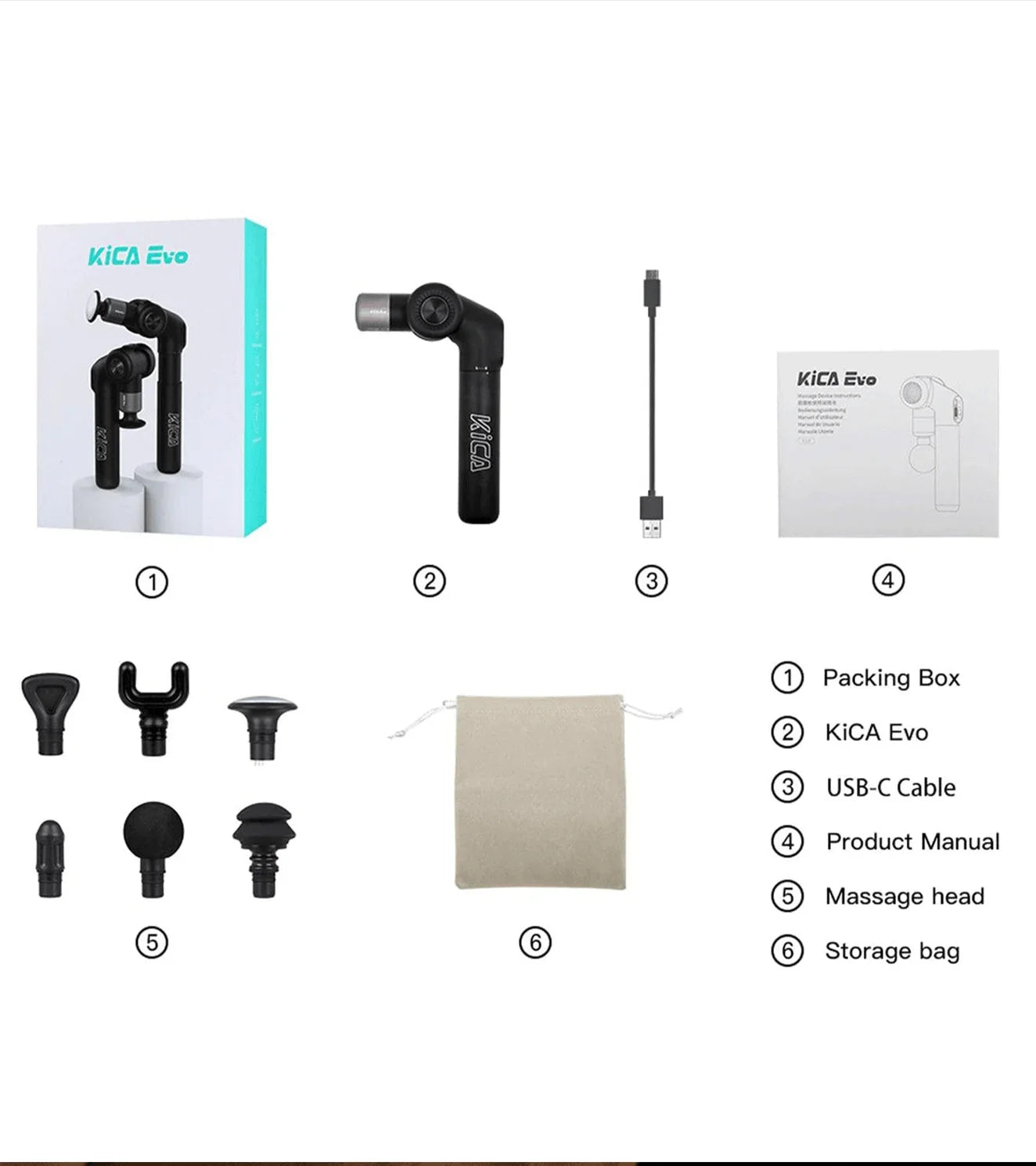 KiCA Evo Massage Gun - wodarmour