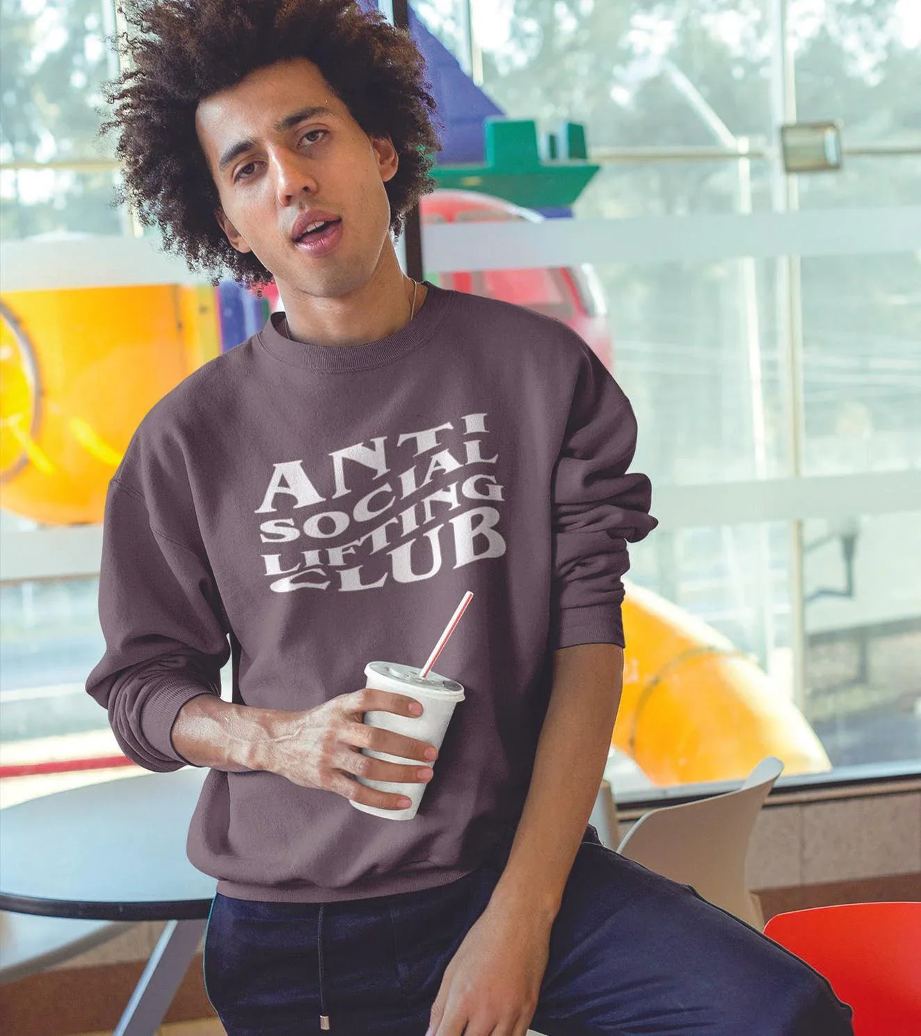 Men's Anti social sweatshirt - wodarmour