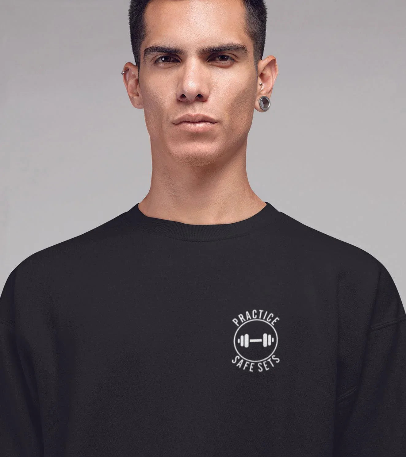 Men's crew neck Practice safe set Sweatshirt - wodarmour