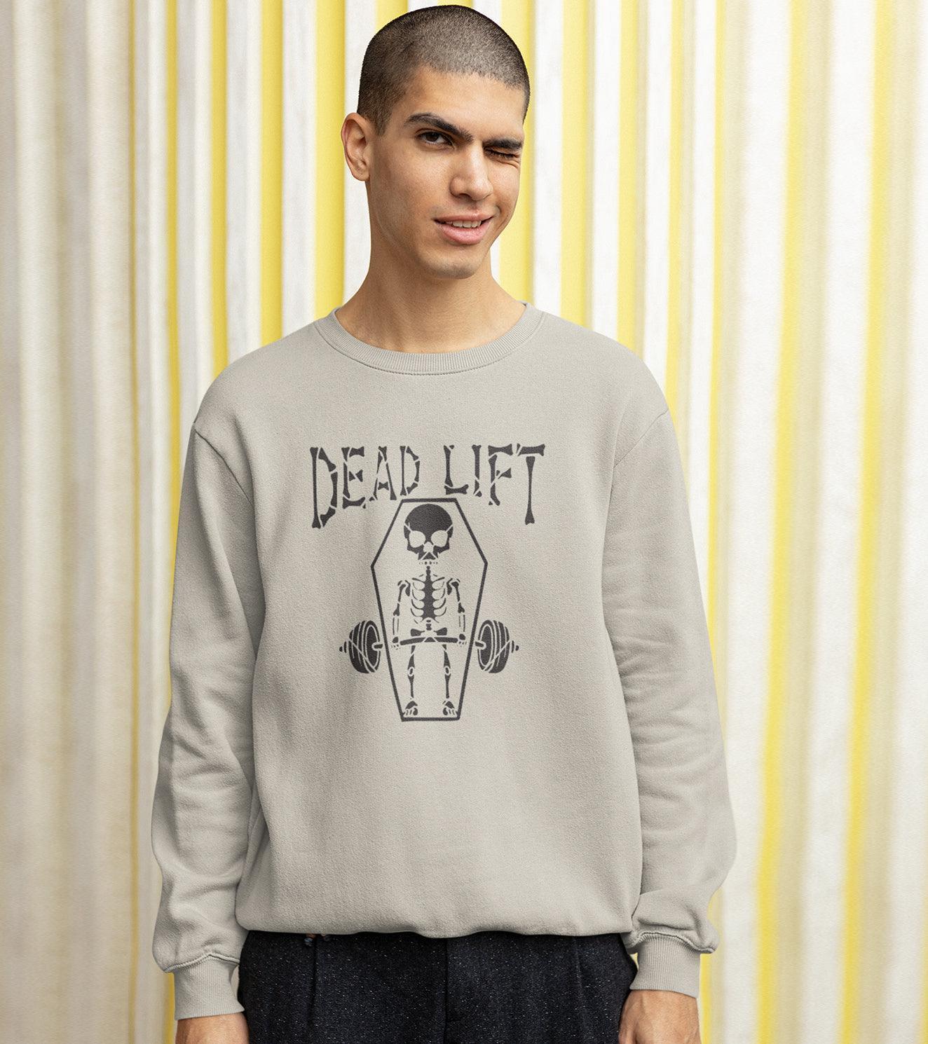 Men's Deadlift Crew Sweatshirt (Stone colour) - wodarmour