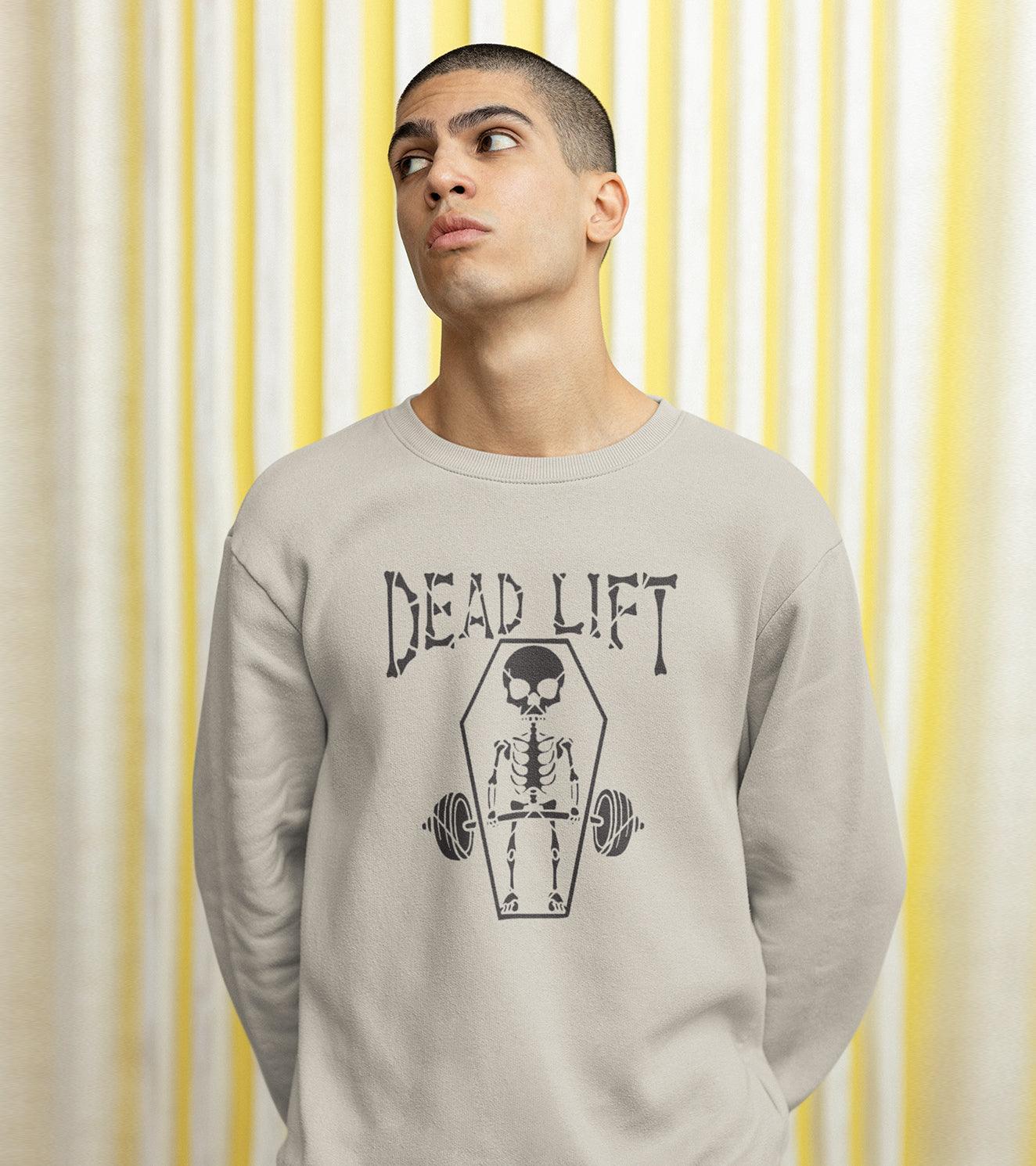 Men's Deadlift Crew Sweatshirt (Stone colour) - wodarmour