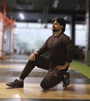 Men's Fleece coord set (Chocobrown) - wodarmour