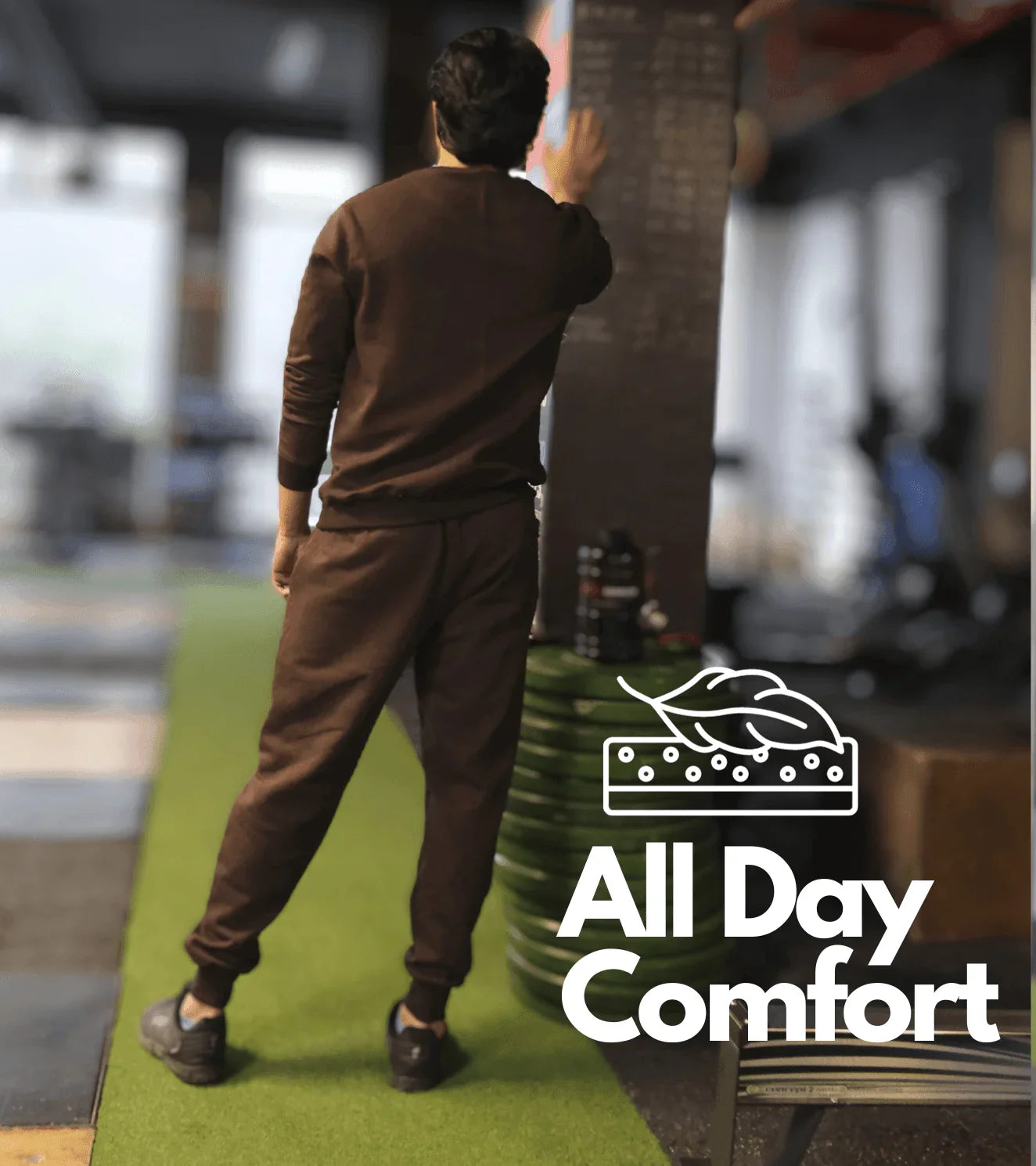 Men's Fleece coord set (Chocobrown) - wodarmour