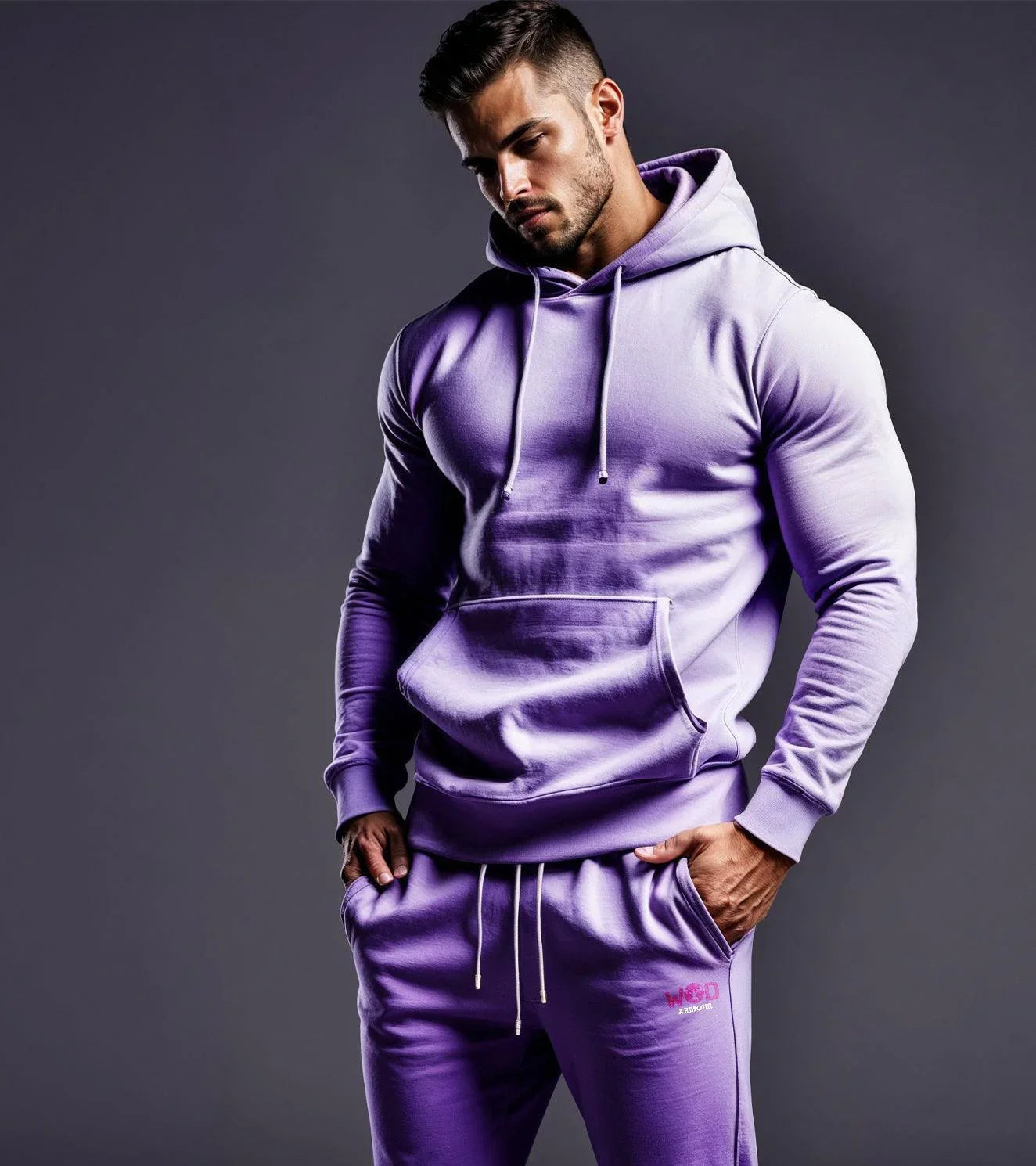 Men's Fleece coord set (Lavander) - wodarmour