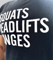 Men's squat deadlift T-Shirt (black) - wodarmour