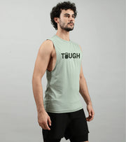 Men's Tough Muscle tank ( light moss green ) - wodarmour