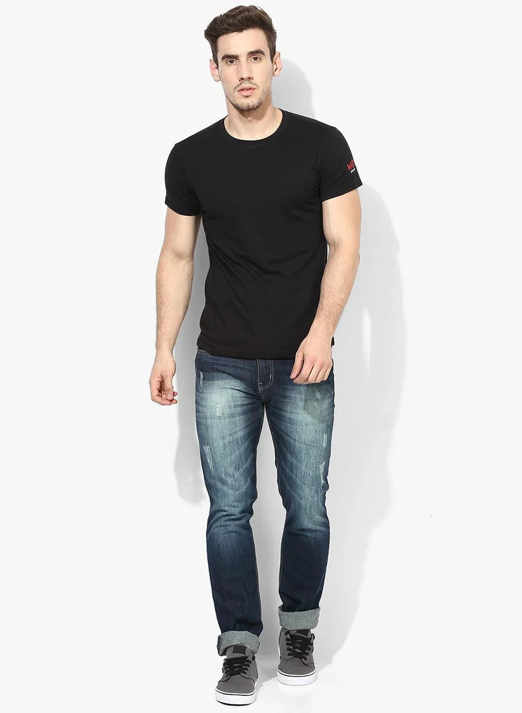 Men's training t-shirt (Black) - wodarmour