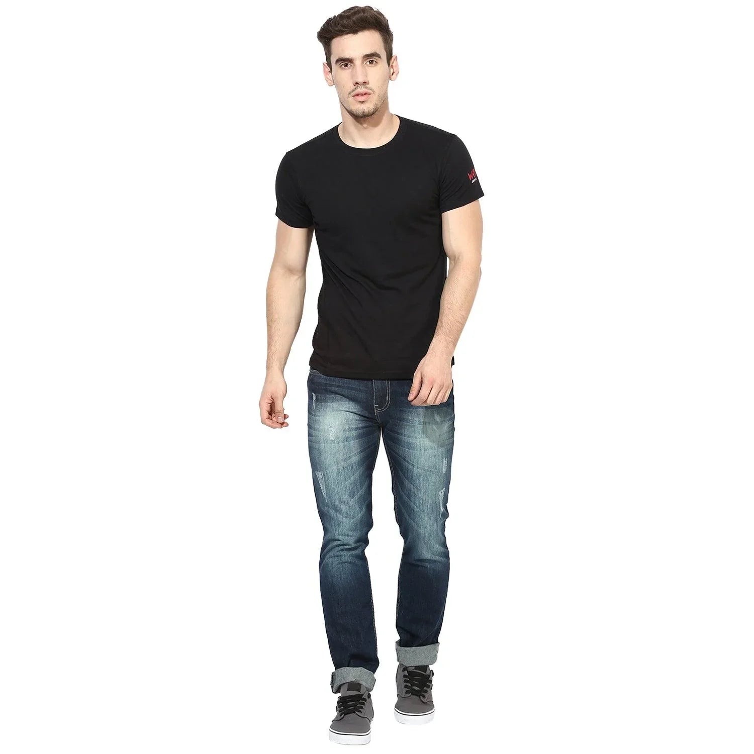 Men's training t-shirt (Black) - wodarmour