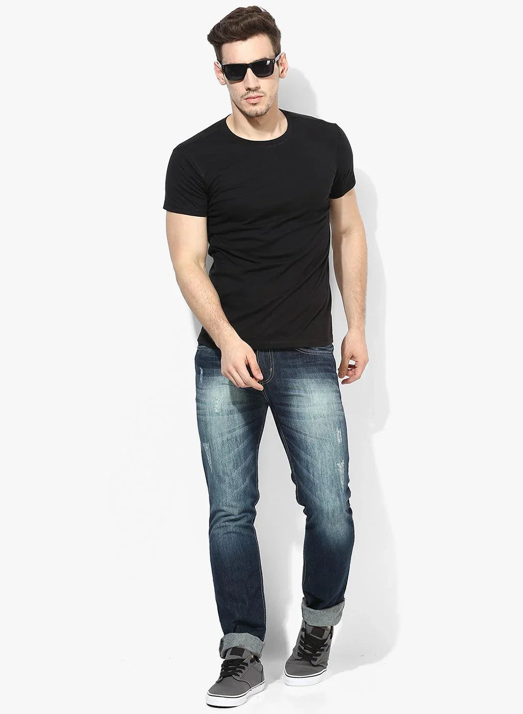 Men's training t-shirt (Black) - wodarmour