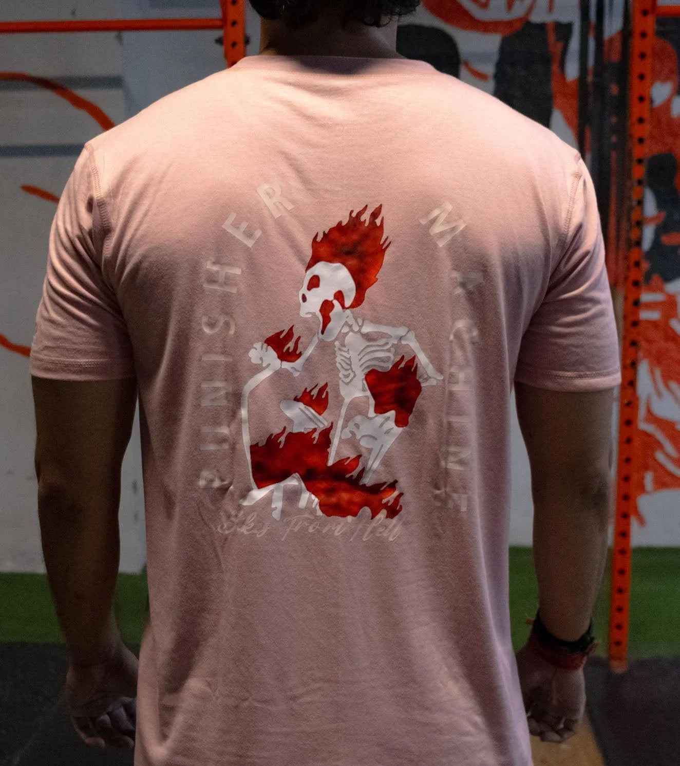 Men's WOD Punisher T-Shirt (salmon colour) - wodarmour