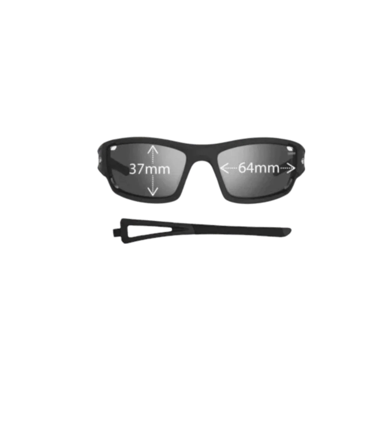 Tifosi Dolomite 2.0 sport sunglasses (Smoke/Matte black) - wodarmour