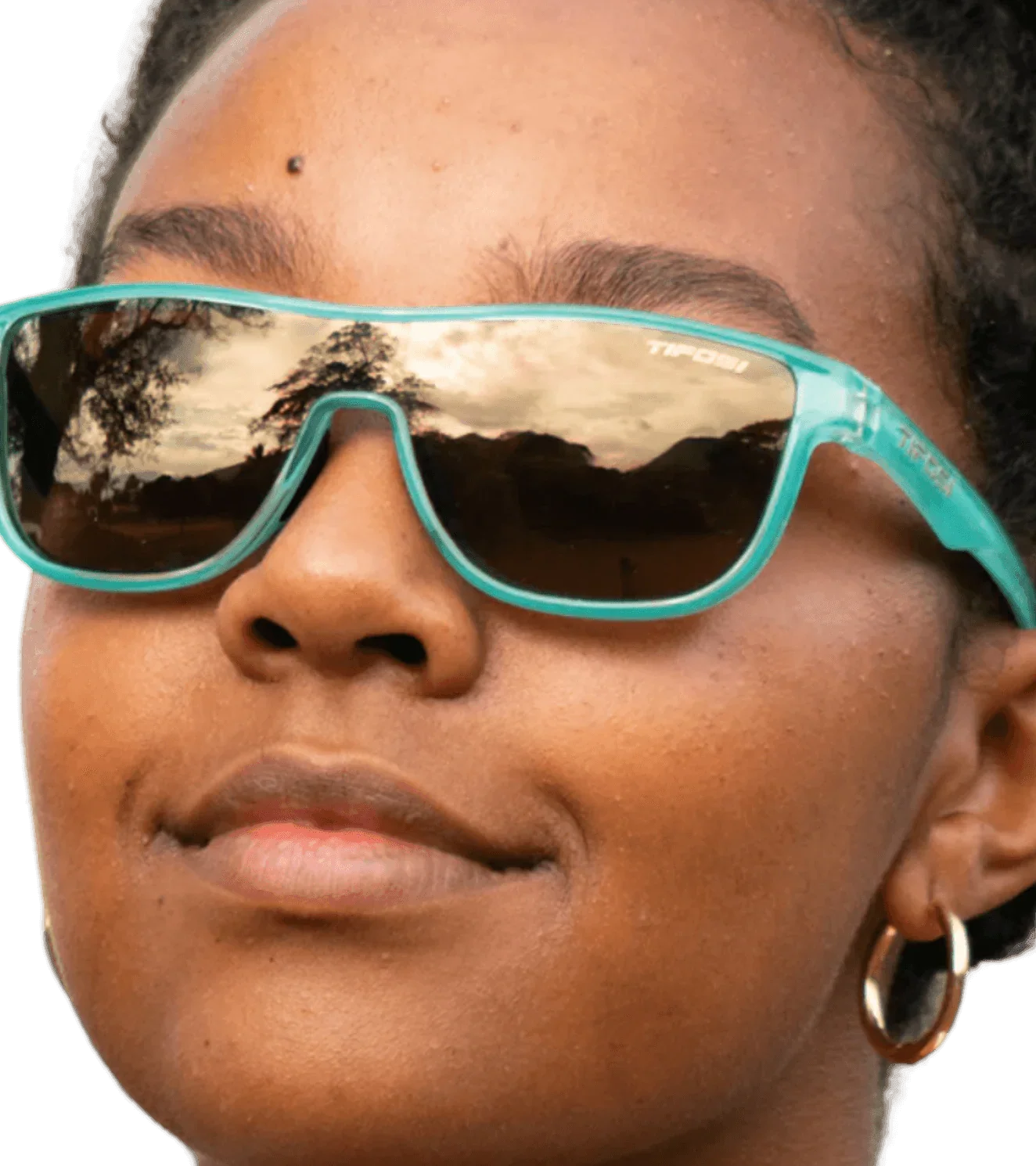 Tifosi Sizzle Teal Dune Gold mirror - wodarmour