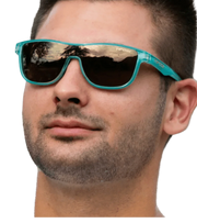 Tifosi Sizzle Teal Dune Gold mirror - wodarmour