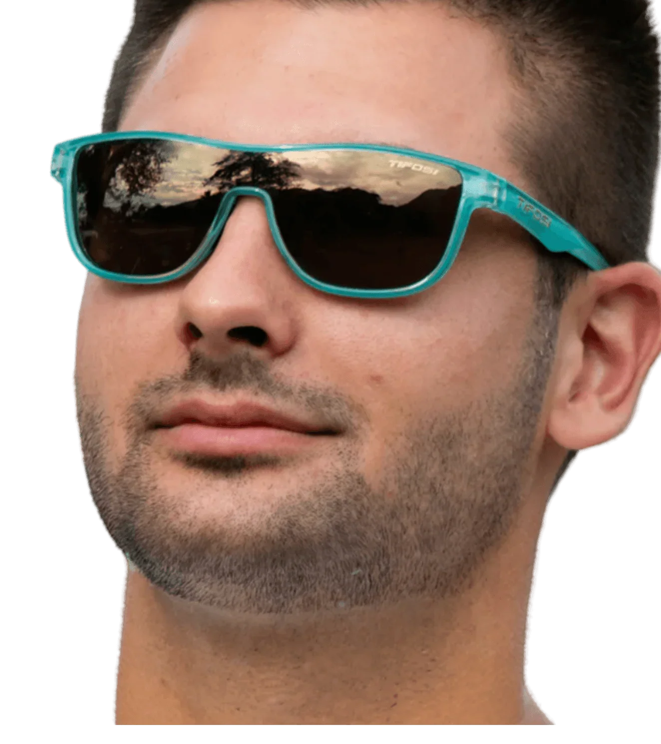 Tifosi Sizzle Teal Dune Gold mirror - wodarmour