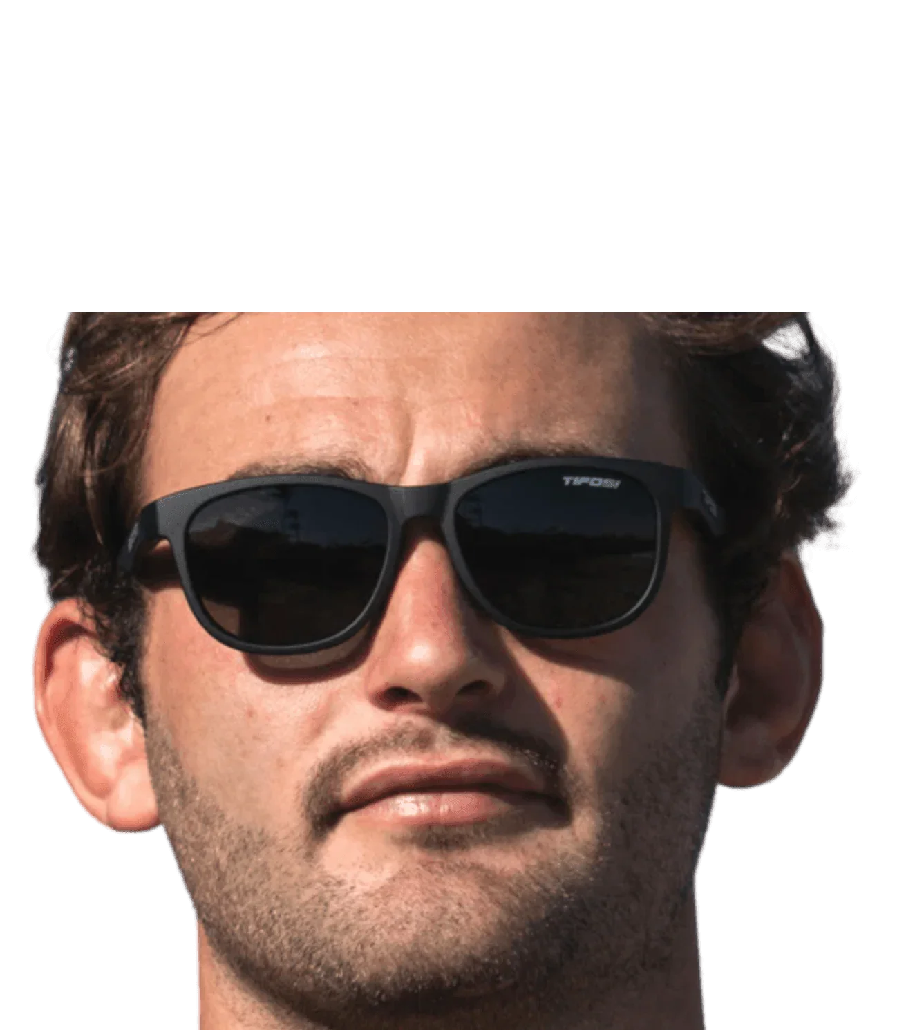 Tifosi swank polarized smoke satin black sunglasses - wodarmour