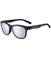 Tifosi swank Sunglasses - Satin black smoke bright blue - wodarmour