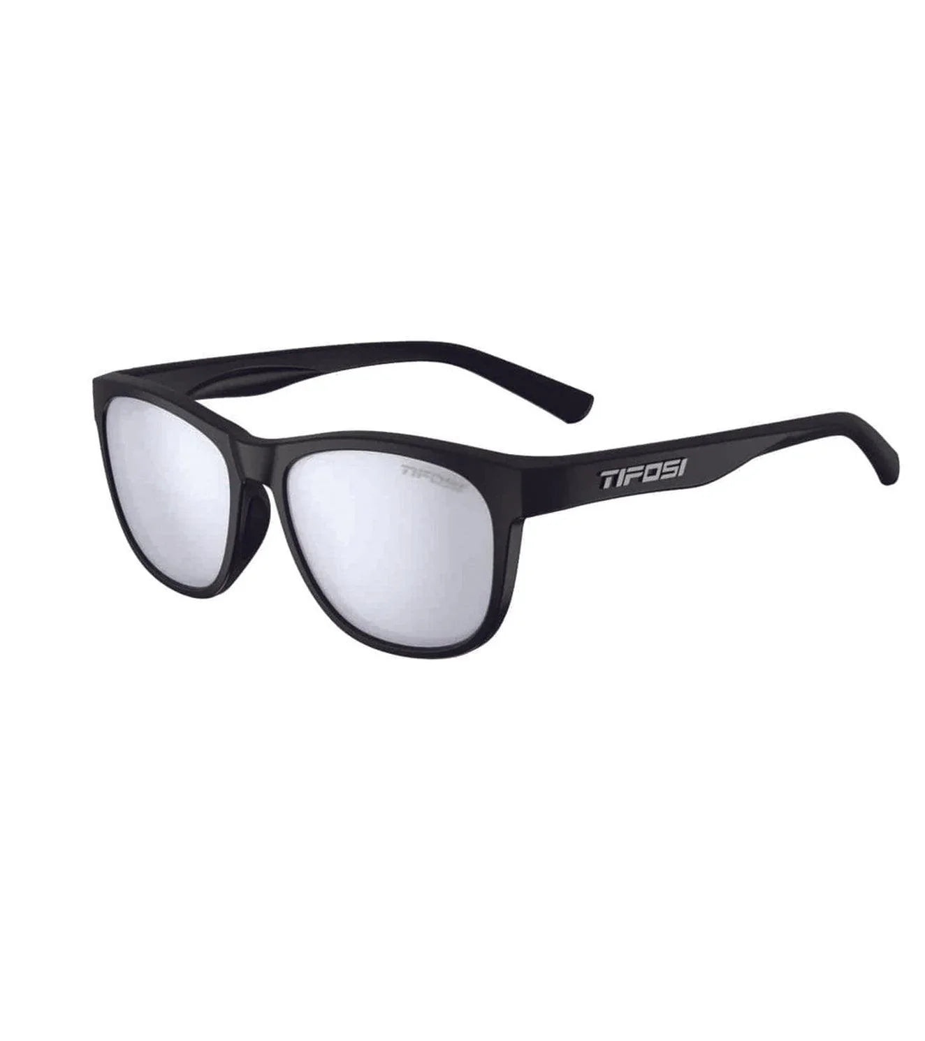 Tifosi swank Sunglasses - Satin black smoke bright blue - wodarmour
