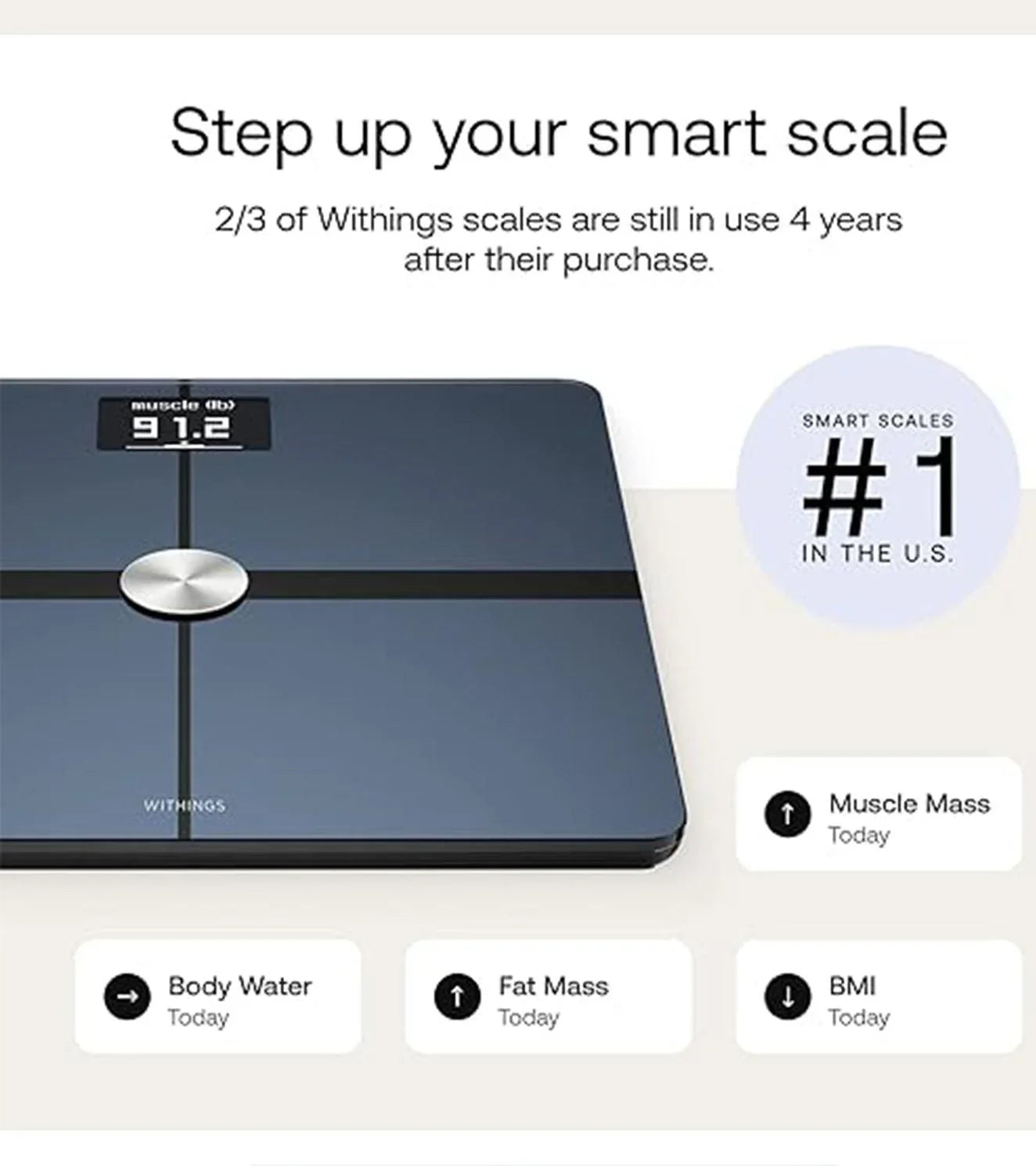 Withings Body+ Wi-Fi bathroom scale for Body Weight - wodarmour