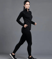 Women's 1/4 zipper running tshirt - wodarmour