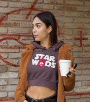 Women's crop Hoodie (Chocolate) - wodarmour