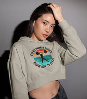 Women's crop Hoodie ( clean) - wodarmour