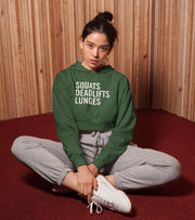 Women's crop Hoodie ( Squat deadlift) - wodarmour