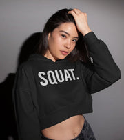 Women's crop Hoodie (squat) - wodarmour
