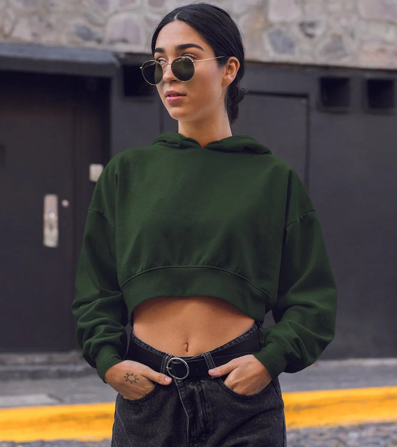 Women's crop Hoodie - wodarmour