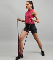 Women's crop muscle tank top Red - wodarmour