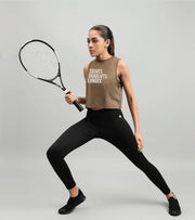 Women's crop muscle tank top (Squat deadlift) - wodarmour