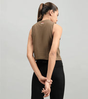 Women's crop muscle tank top (Squat deadlift) - wodarmour