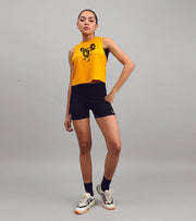 Women's donut crop muscle tank top - wodarmour