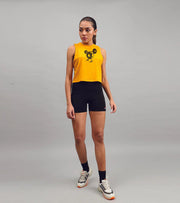 Women's donut crop muscle tank top - wodarmour