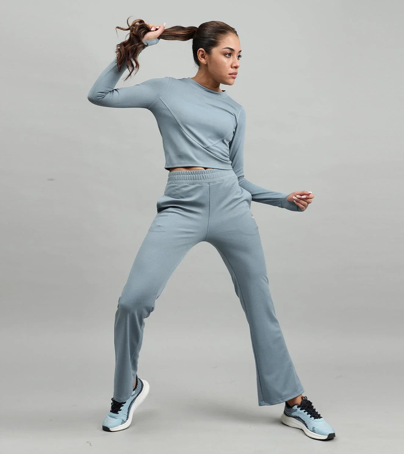 Women's Dynamic Duo Coord Set ( Turquoise blue ) - wodarmour