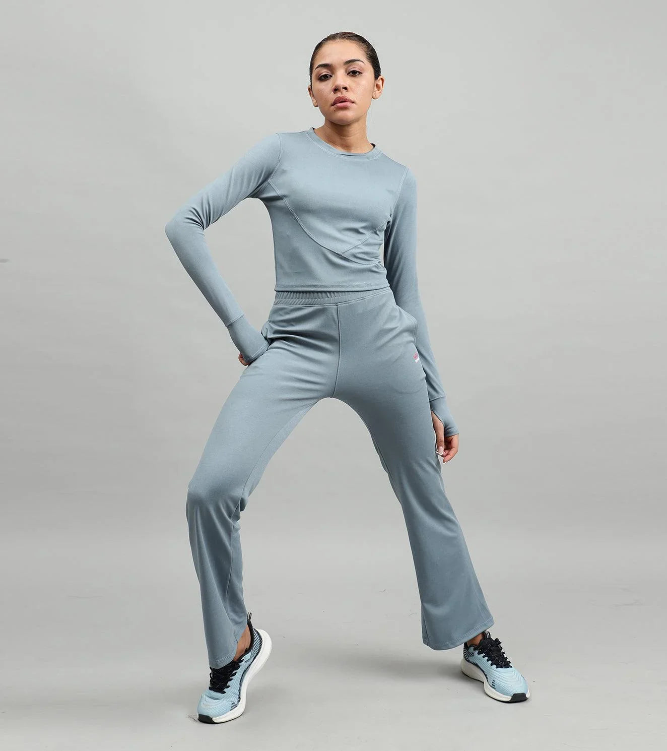 Women's Dynamic Duo Coord Set ( Turquoise blue ) - wodarmour