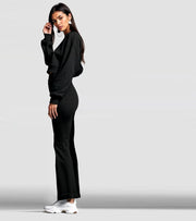 Women's Fleece Coord Set ( black ) - wodarmour