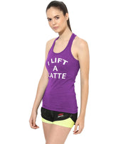 Women's I Lift A Latte Tank Top - wodarmour