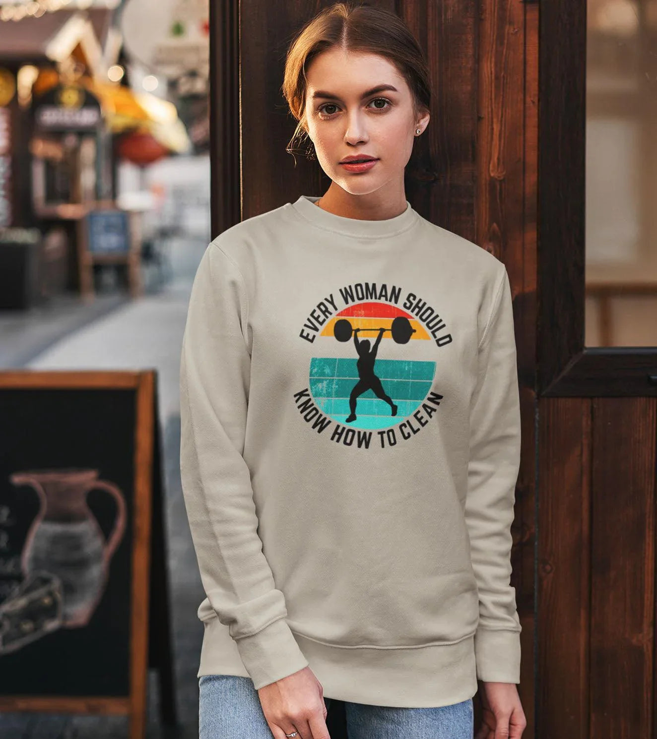 Women's Loose fit Sweatshirt (Clean) - wodarmour