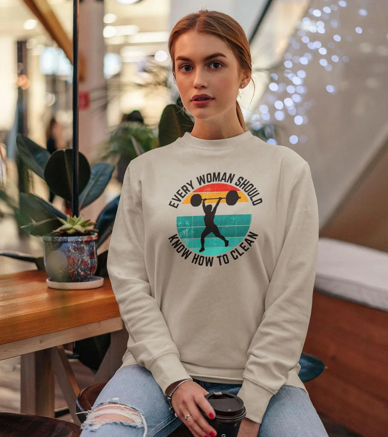 Women's Loose fit Sweatshirt (Clean) - wodarmour