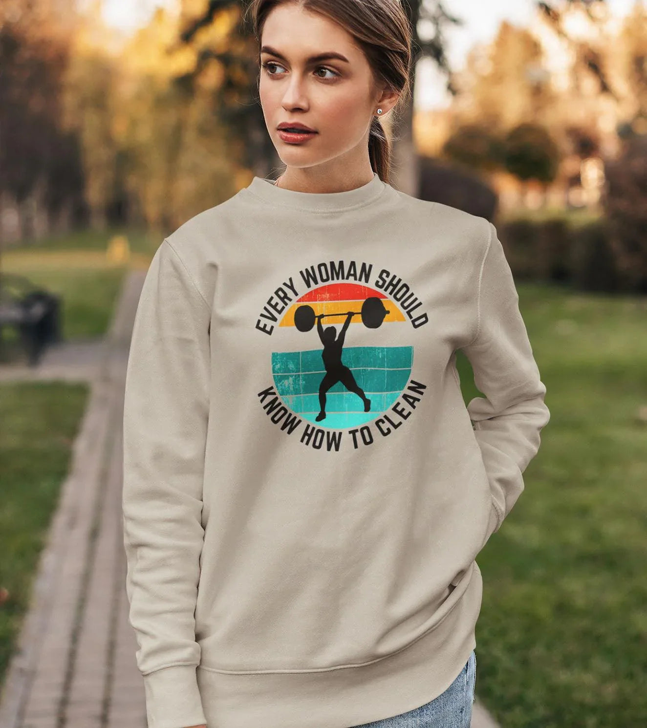 Women's Loose fit Sweatshirt (Clean) - wodarmour