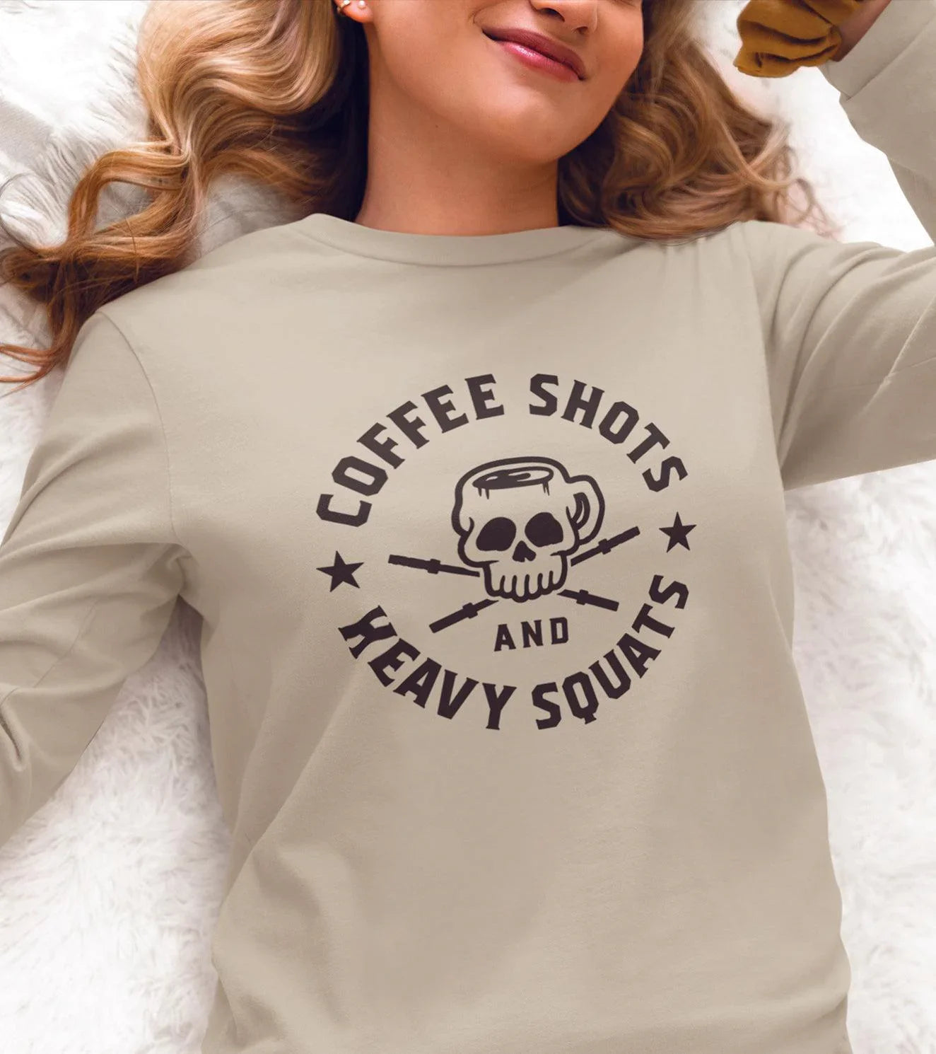 Women's Loose fit Sweatshirt (Coffee) - wodarmour