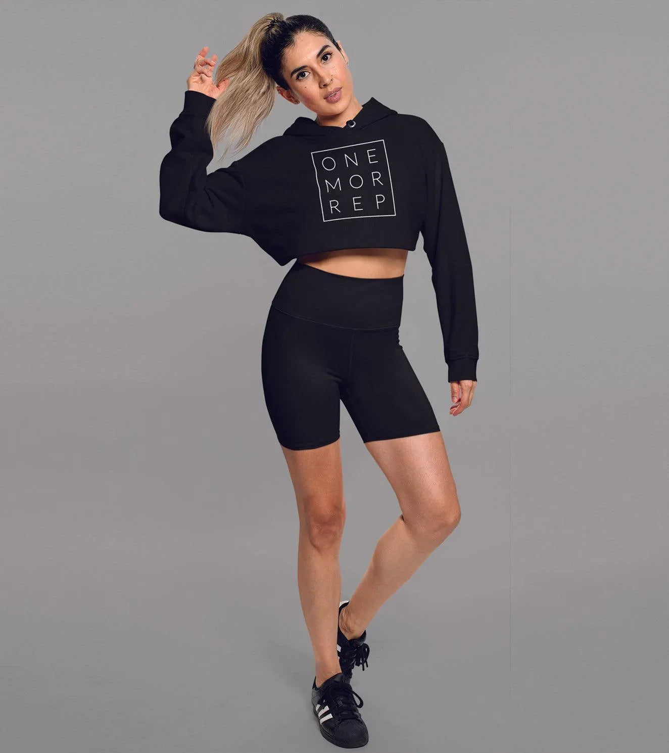 Women's One more rep crop Hoodie - wodarmour