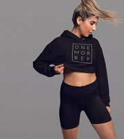 Women's One more rep crop Hoodie - wodarmour