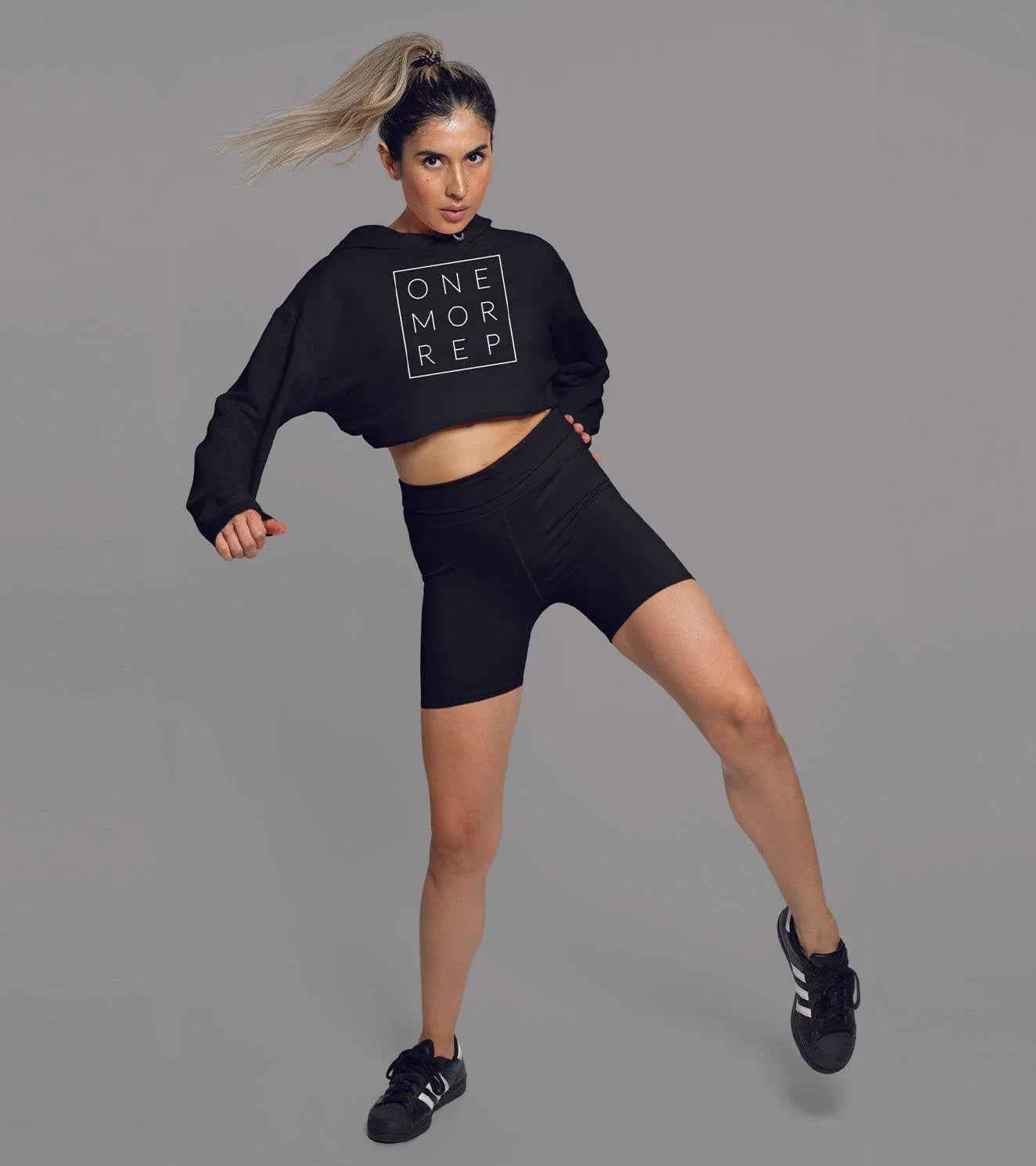 Women's One more rep crop Hoodie - wodarmour