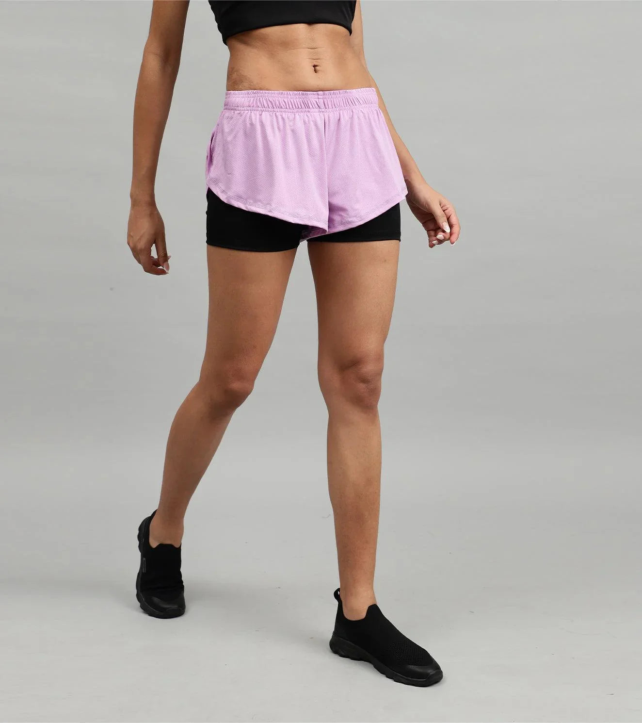 Women's Running & Yoga shorts with compression - wodarmour
