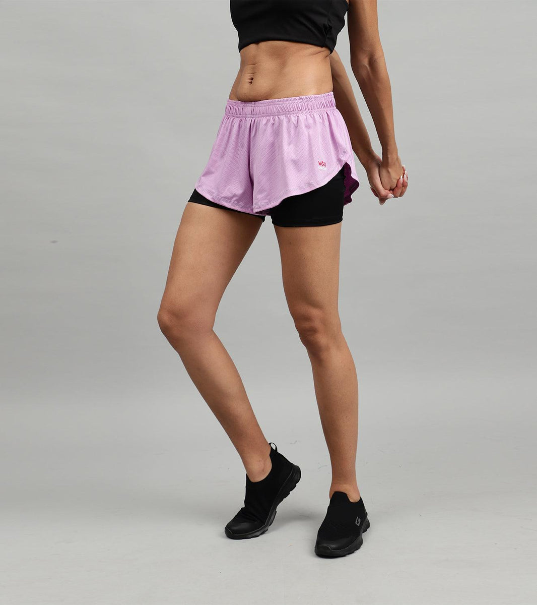 Women s Running Yoga shorts with compression wodarmour